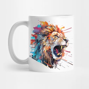 Lion Animal Freedom World Wildlife Wonder Abstract Mug